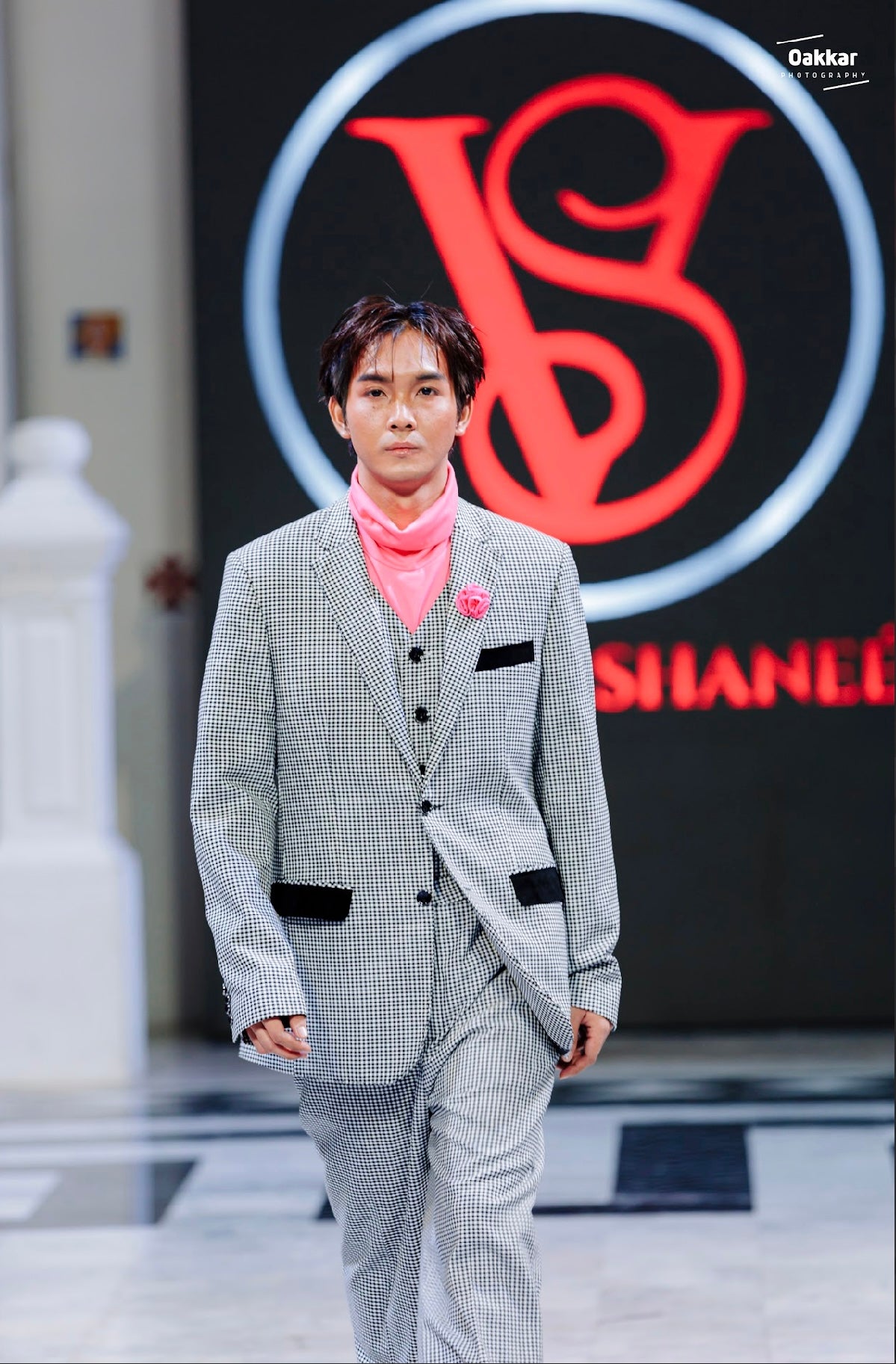 Morris Jumpsuit – Superwool Houndstooth & Black | Paris Fashion Week Edition