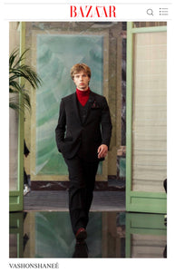 Morris Jumpsuit – Superwool Houndstooth & Black | Paris Fashion Week Edition