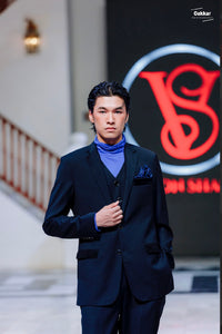 Morris Jumpsuit – Superwool Houndstooth & Black | Paris Fashion Week Edition