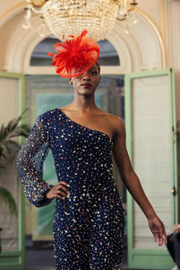 Sherron Jumpsuit – Couture Beaded & Denim Edition by Shaneé Hawkins | The Vashon Collection