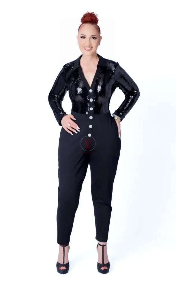 Jessica Black Jumpsuit