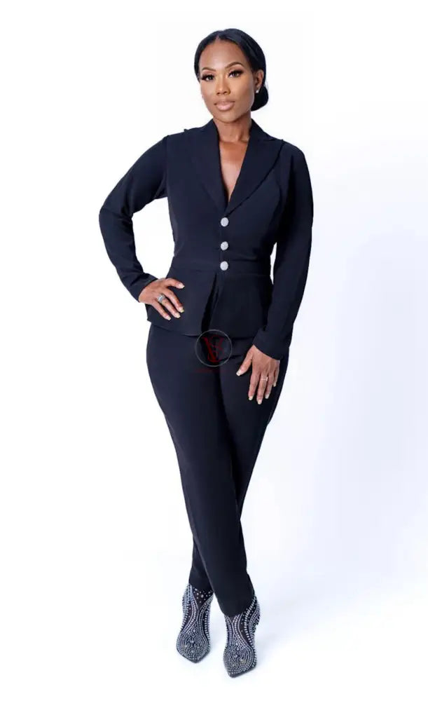 Patience Black Jumpsuit