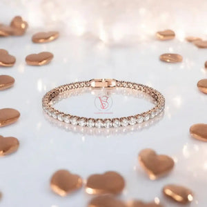 Rose Gold Eternity Bracelet Gold