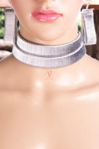 Sizzling Metallic Neck Chocker Set Necklace