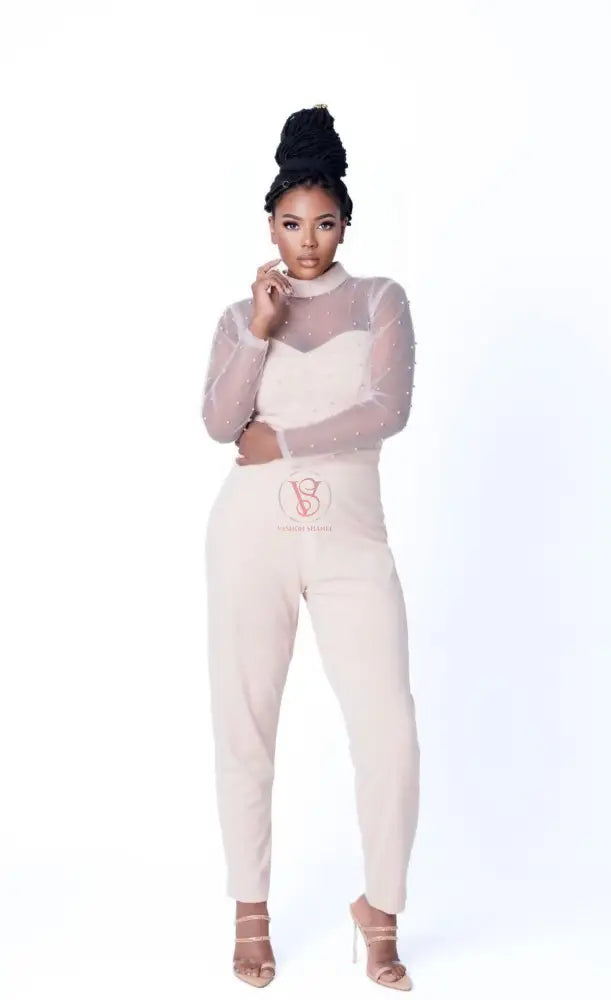 Terri Beige Jumpsuit