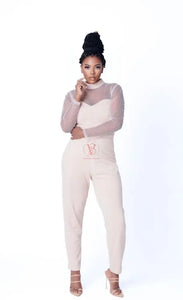 Terri Beige Jumpsuit